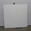 48 X 48 Magnetic Silver Border Whiteboard Minor Imperfections